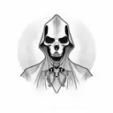 Grim Reaper with 3 Dobermans  tattoo design idea