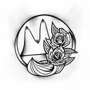 Stephan's Dom Gothic style fat lines tattoo design idea