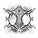 Stephan's Dom Gothic style fat lines tattoo design idea