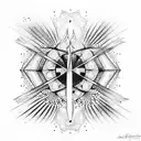 Stephan's Dom  fat lines tattoo design idea