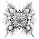 Stephan's Dom  fat lines tattoo design idea