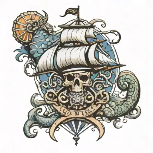navy shellback  tattoo design idea