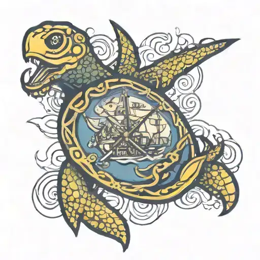navy shellback  tattoo design idea