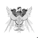 albanian eagle tattoo design idea