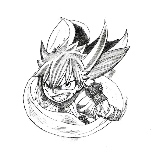 anime fairy tail logo tattoo design idea