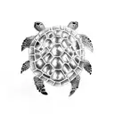 beach tide sea turtle  tattoo design idea
