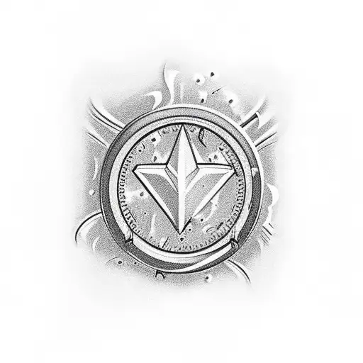 swiss cheese bon fire tattoo design idea