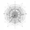 Roman clock 11:11 tattoo design idea