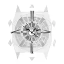 Roman clock 11:11 tattoo design idea