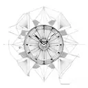 Roman clock 11:11 tattoo design idea