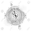 Roman clock 11:11 tattoo design idea