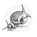 snail tattoo design idea