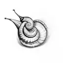 snail tattoo design idea
