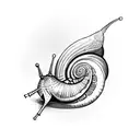 snail tattoo design idea