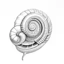 snail tattoo design idea