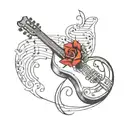 music lover tattoo design idea