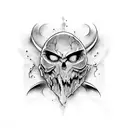 ghostface tattoo design idea