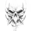 ghostface tattoo design idea