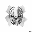 ghostface tattoo design idea