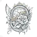 yesterday today and tomorrow tattoo design idea