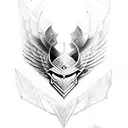  Valkyrie Warrior tattoo design idea