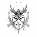  Valkyrie Warrior tattoo design idea