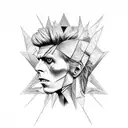 David Bowie labyrinth chains, breaking tattoo design idea
