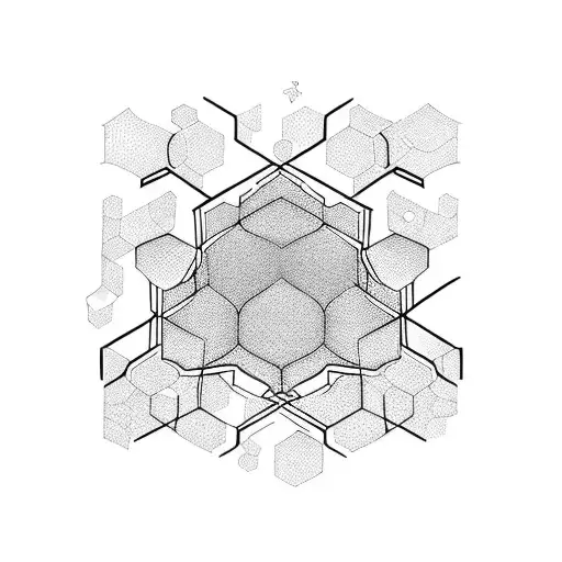 honeycomb tattoo design idea