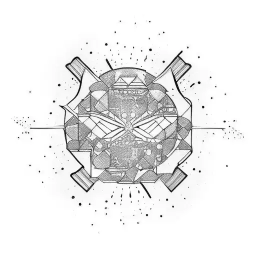 Un disegno di linee astratte che si intrecciano o si incrociano potrebbe rappresentare l'interconnessione e l'unità tra  tattoo design idea