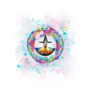 hope faith love tattoo design idea