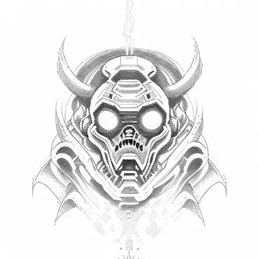 Doom eternal tattoo design idea