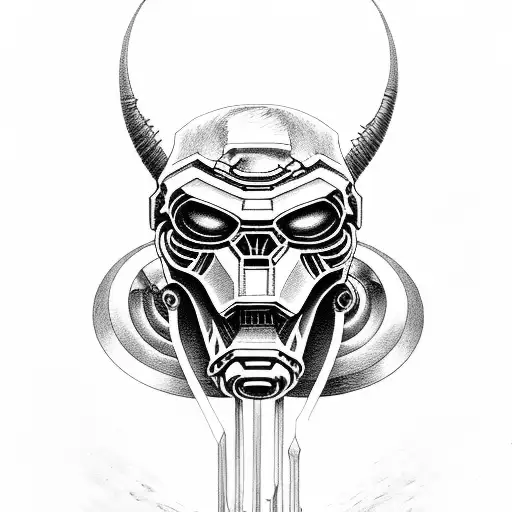 Doom eternal with Jheronimus Bosch tattoo design idea