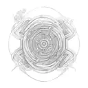 An intricate labyrinth inspired by Greek mythology tattoo design idea