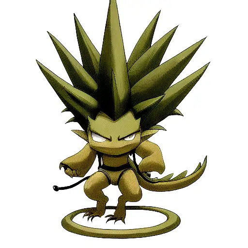 Dragon Pineapple tattoo design idea