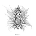 Dragon Pineapple tattoo design idea