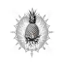 Dragon Pineapple tattoo design idea