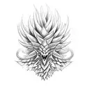 Dragon Pineapple tattoo design idea