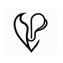 heart with initial inside tattoo design idea
