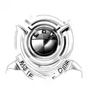 bmw logo tattoo design idea