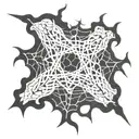 web of wyrd made from sticks tattoo design idea