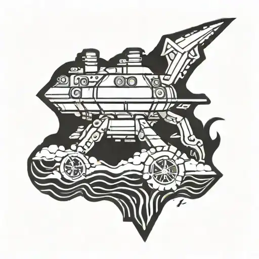 Lego Marine tattoo design idea