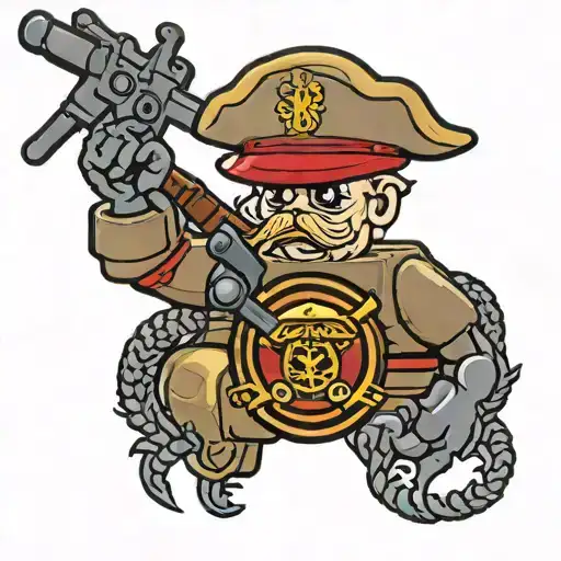 Lego US Marine Corps tattoo design idea