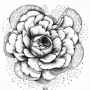 ranunculus tattoo design idea