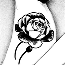 ranunculus  tattoo design idea