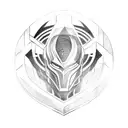 Loki helmet tattoo design idea