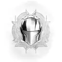 Loki helmet tattoo design idea