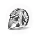 Loki helmet tattoo design idea