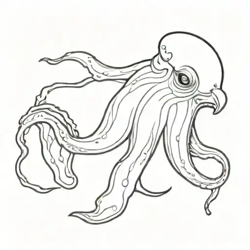 dumbo octopus shooting ink tattoo tattoo design idea