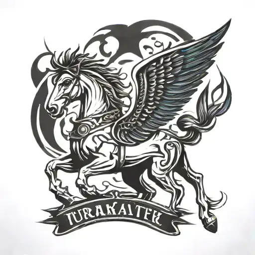 Brave Turkish Race Symbol tattoo design idea