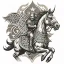 Brave Turkish Race Symbol tattoo design idea